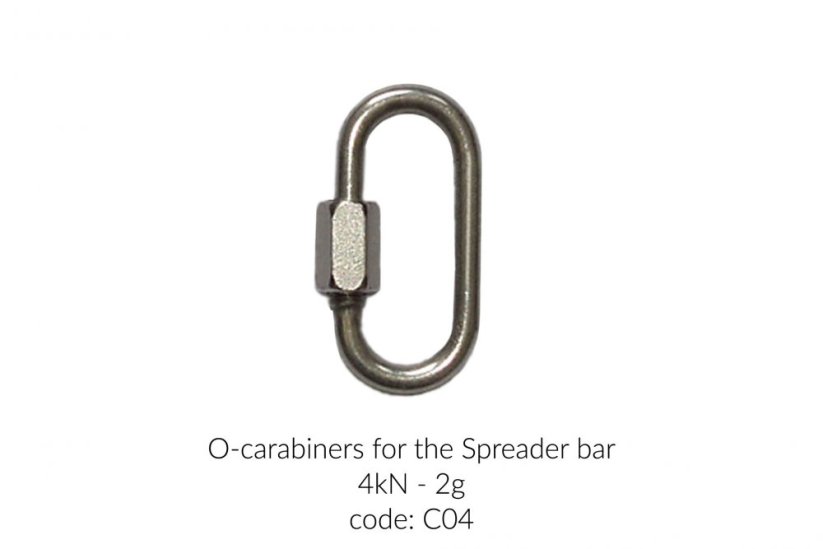 O-carabiners for the Spreader bar