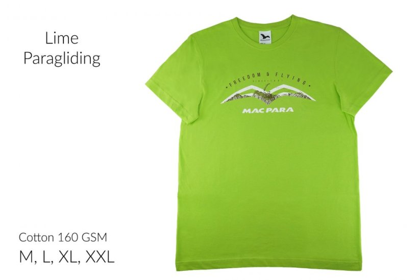 T-shirt - Paragliding - Size: XXL, Color: Petrol