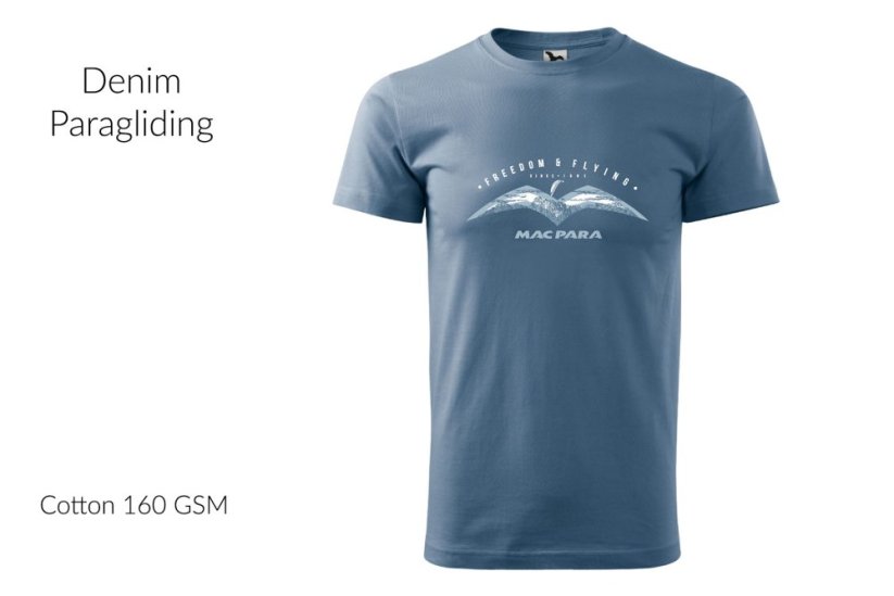 T-shirt - Paragliding - New design - Size: XXL, Color: Lime